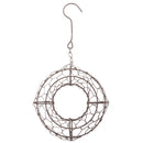 21cm Iron Frame Wire Wreath Succulent Pot Metal Planter Iron Plant Basket,