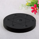 100mm Natural Obsidian Plate Seven Star Group Stand for Crystal Ball Sphere
