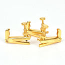 4 pcs Violin Fine Tuner Adjuster Copper Nickel Alloy Violin Accessori_