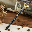 5PCS Big Carat Diamond Crystal Pen Gem Ballpoint Pen Ring Wedding Office Me W5A8