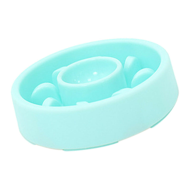 2Pcs Dog Feeder Pet Cat Anti-Gulping Non Slip Bowls Dishes For Large Dogs