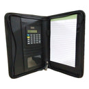 Black A5 Executive Business Conference Folder Portfolio PU Leather Pad