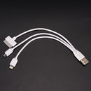 3-IN-1 DATA SYNC MOBILE PHONE CHARGER MULTI CABLE FIT MICRO USB / cda CYES