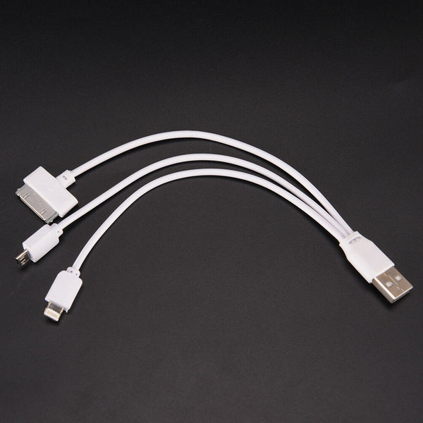 3-IN-1 DATA SYNC MOBILE PHONE CHARGER MULTI CABLE FIT MICRO USB / cda CYES