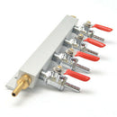 1X(4 Way Co2 Gas Distribution Block Manifold With 7Mm Hose Barbs Homebrewin
