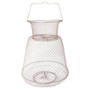Steel Wire Fishing Cage Outdoor Portable Fish Care Keep Net Fishing Tackle