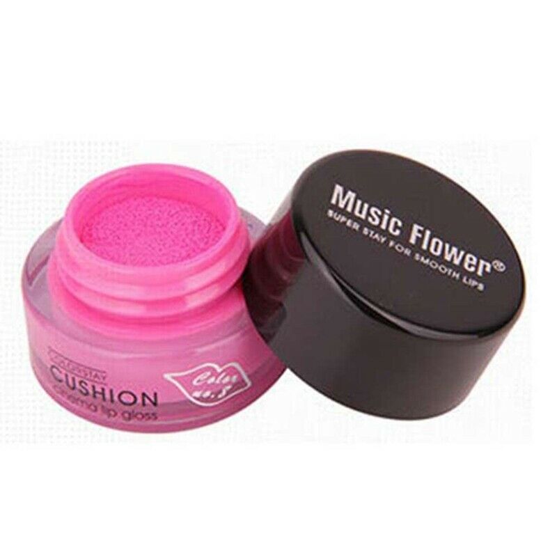 Music Flower Air Cushion Lipgloss With Brush Longlasting Moisturizer Lip Ma C3U2