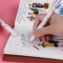 4 Colour retractable ballpoint pen black blue red green ink rubber grip OZ