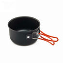 Portable Cooking Tool Camping Automatic Ignition Canister Stove Pot (1 Set) A