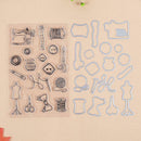 Sewing Cut Button Pin Coil Scrapbook Stamp DIY Cutting Die Stencil Craft