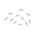 100X Soft Lure Baits Hook Pin Spring Fixed Lock Fishing Screw Needle Worm  JR