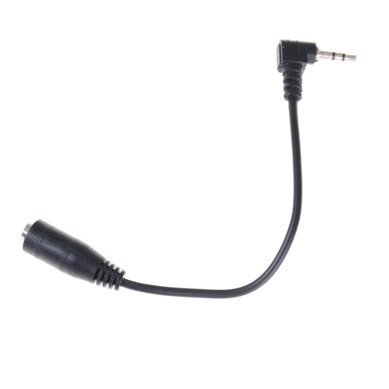 2pcs 2.5mm Male To 3.5mm Female Audio Stereo Headphone Converter Adapter AT3C