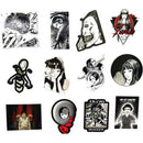 56Pcs Horror Comics Stickers Japanese ITO leap second Laptop Luggage DecalsFT