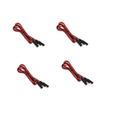 4 Pcs 6.6FT SAE to SAE Extension Cable DC Power 18AWG Heavy Duty Battery
