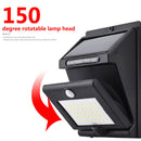 40 LED Solar Motion Sensor Wall Light Waterproof 150 Rotate Garden Street Lamp
