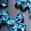 150pcs Plastic Crystal Ornament for Aquarium Light Blue Aquarium F4S5