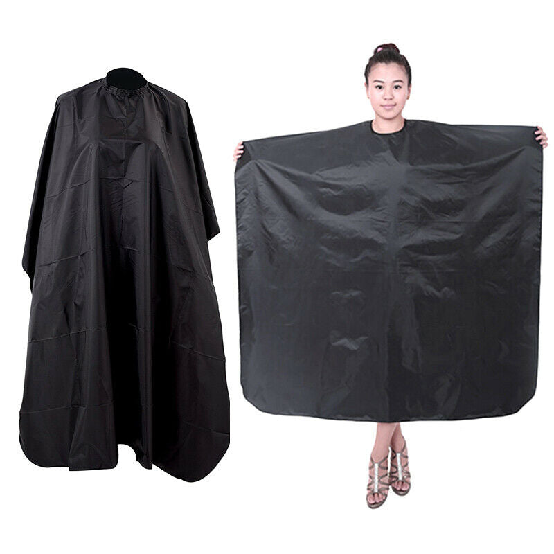 1pc Unisex Adults Kids Hairdressing Cape Cutting Cover Barber Hair Gown Blac Gw