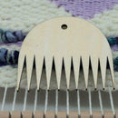 11Teeth Durable Wood Weaving Tool Woven Tapestry Wooden Loom DIY Comb New.