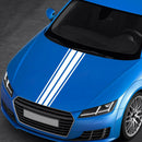 2pcs Vinyl Car Stickers Long Stripe Hood Bonnet Decals Graphics Auto Styling
