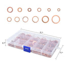 300Pcs Flat Ring Washer Assortment Copper Plain Washers Assortment Set with