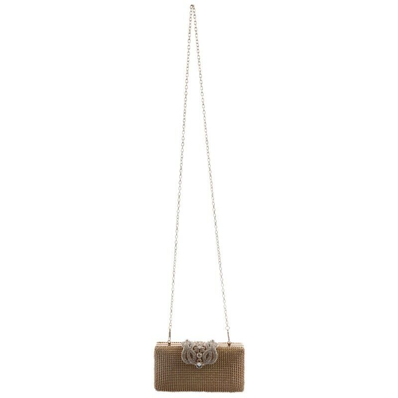 Dazzling Rhinestone Encrusted Evening bag Clutch Purse Party Bridal Prom M3K2