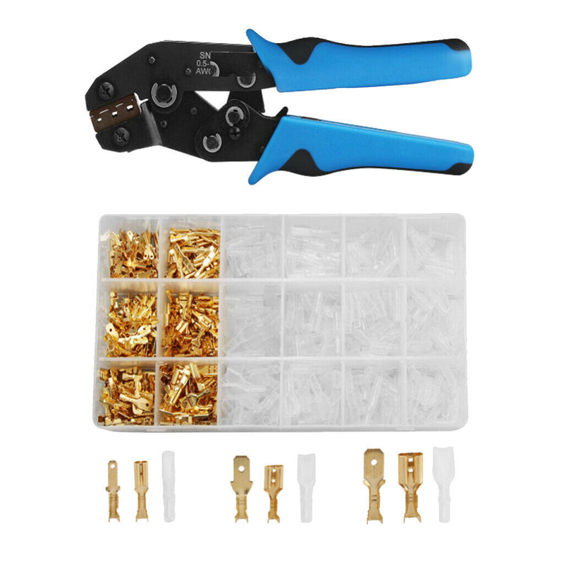 600x 2.8 4.8 6.3 Mm Terminal Kit Wire Crimp Connector Male Female Spade