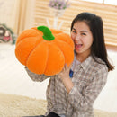 2pcs Pumpkin Design Toys Soft Plush Throws Home Office Car Decor Pillow M+L