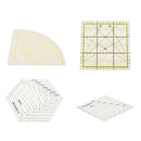 4Pcs Assorted Sizes Hard Plastic Ruler for Sewing Quilting Patchwork Tools