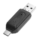 High Speed 480Mbps OTG USB2.0 Type-C Memory Card Reader for SD TF Card 2pcs