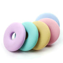 Random Color Baby Silicone Teether Donuts Chew Biter Goods toys Kids Z9E8