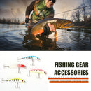 4pcs Minnow Fishing Lures Bait Treble Hooks Wobblers Lure Fishing Tool