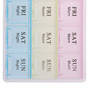 21-Grid Weekly Storage Pill Box Tablet Sorter Container Case drugs Organizer Hn