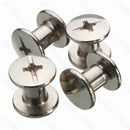100PCS Nickel Binding Chicago Screws Nail Rivets Photo Album Leather Craft 5x6mm