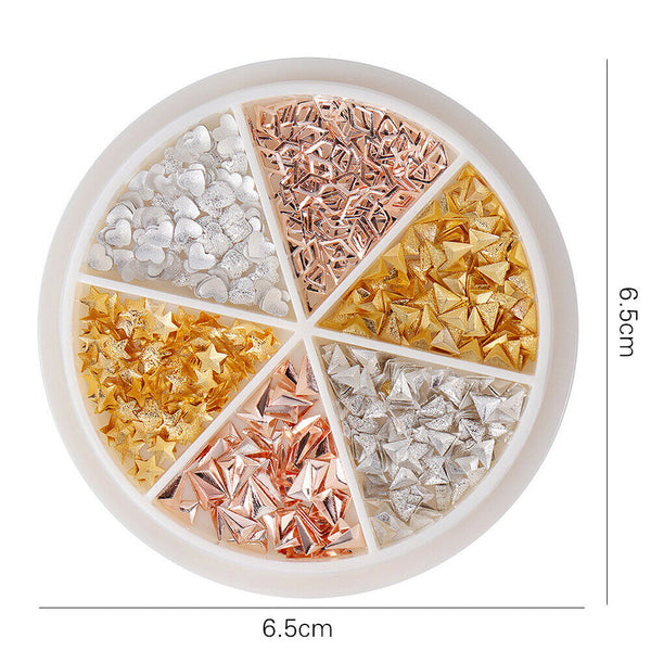 6 Grids Mixed Rhinestone Manicure Decorations DIY Nail Art Beads (08)