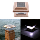 4" LED Solar Sensor Light Pathway Wall Outdoor Landscape Garden Fence Road Lamp