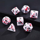 7 PCS Bloody Polyhedral Dices Die for Dungeons&Dragons DND RPG MTG Board Games ~