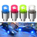 1Pair LED Wheel Lights Waterproof Tyre Valve Dust Spoke Flash Lights Car Bike