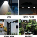 Outdoor Solar Gutter Lights(Upgraded Version)Solar Fence Post Lights Wall M