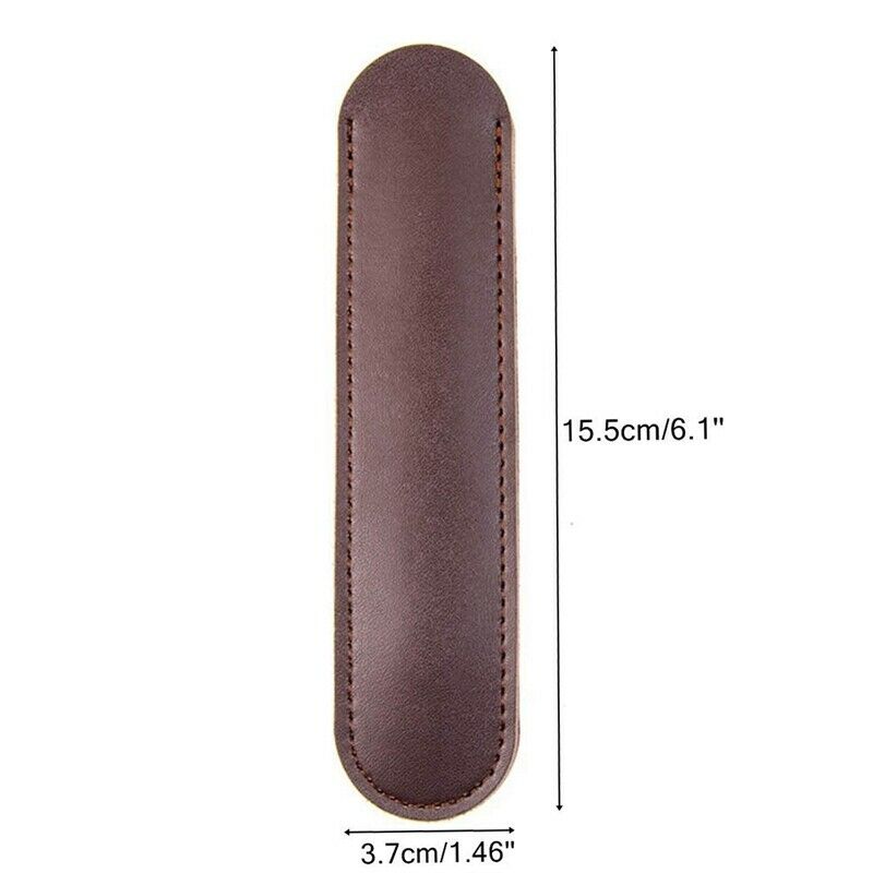 3 Pcs Leather Single Pen Sleeve Case Holder Set for Students Businessman Ar Z3N6
