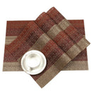Home Placemats Set of 6 Soft Crossweave Woven Placemat Heat-resistant non-s C6J2