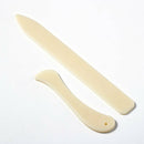 2 Pcs White Bone Folder Paper Creaser Tool Scoring Folding Creasing Edges DIY