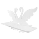 BlesiyaSwan Rack Wall Background Wall Wall Frame Baffle White Hollow Pattern
