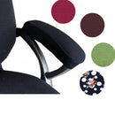 3 Pairs (Black, Red & Brown) Chair Armrest Slipcovers Office Armchair Cover