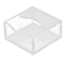Clear Feeding Bowl Hamster Food Water Dish Container 7.5x7.5x3.2cm