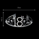 Birthday Crown Digital Hat Rhinestone Hair Accessories Bride Banquet Headba