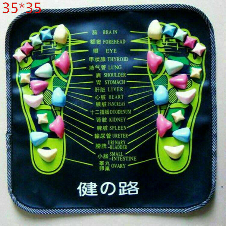 Reflexology Walk Stone Pain Relieve Foot Leg Relief Acupressur Massager T7L3