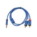 3.5mm Male to 2 RCA Male Aux Audio Cable for Amplifier Phone Edifer (1.8m)