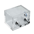 Water Tank for PC Water Cooling System with 2pcs Tube Connecters 1pc Block