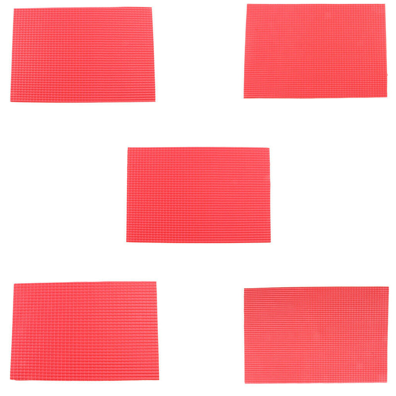 Minature 1:25 Scale Roof Tile Layout DIY Red Pieces Hobbyists Assembly