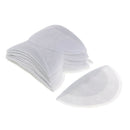 Pack of 10 Pairs Unisex Comfortable Breathable Shoulder Pads Sew-in White Cotton